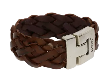 Braided leather bracelet Arndt